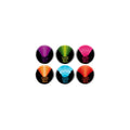 Ernie Ball 4008 Colors of Rock'n'Roll 1 Buttons