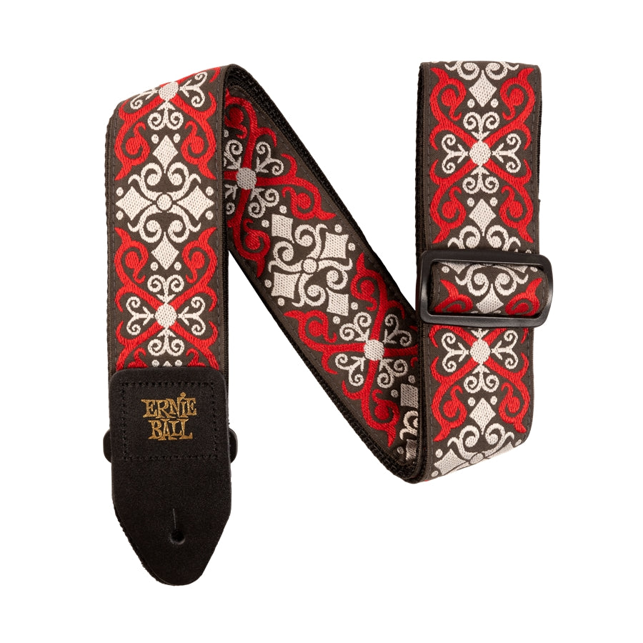 Ernie Ball 4695 Red Trellis Jacquard Strap 2021