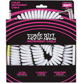Ernie Ball 6045 Coiled Instrument Cable White 30 ft