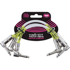 Ernie Ball 6051 Patch Cable White 15 cm 3 pcs