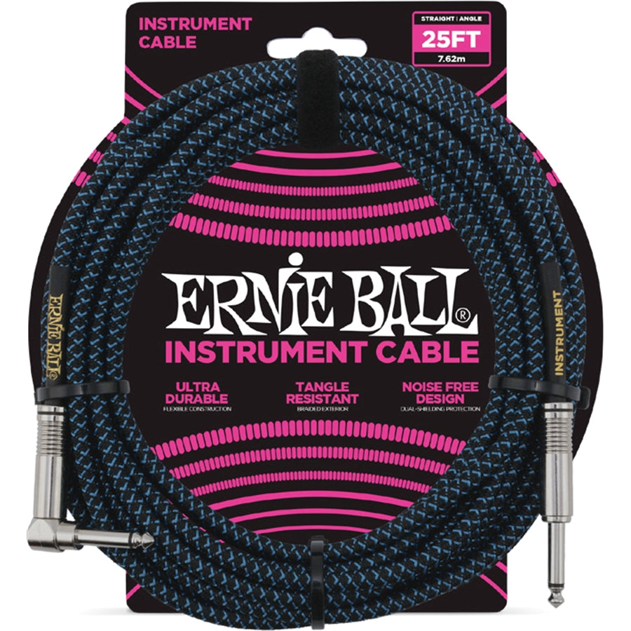 Ernie Ball 6060 Braided Cable Black/Blue 7.62 m