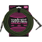 Ernie Ball 6066 Cavo Braided Black/Green 7,62 m