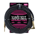 Ernie Ball 6086 Cavo Braided Black Gold Tips 5,49 m
