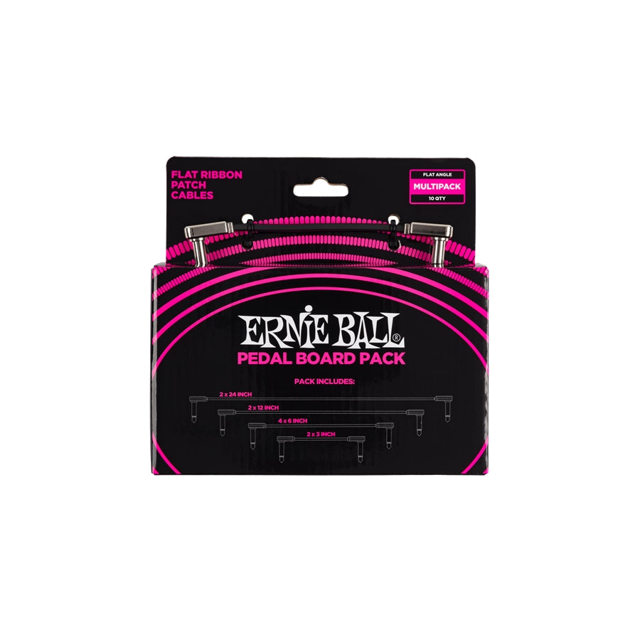 Ernie Ball 6224 Flat Ribbon Patch Cables Multi-Pack