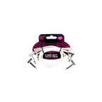 Ernie Ball 6386 Flat Ribbon Patch Cable White 30.48cm 3Pk