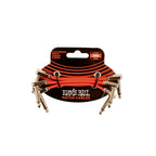 Ernie Ball 6401 Flat Ribbon Patch Cable Red 7.62cm 3-Pk