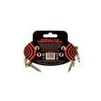 Ernie Ball 6401 Flat Ribbon Patch Cable Red 7.62cm 3-Pk