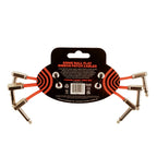 Ernie Ball 6402 Flat Ribbon Patch Cable Red 15,24cm 3-Pk