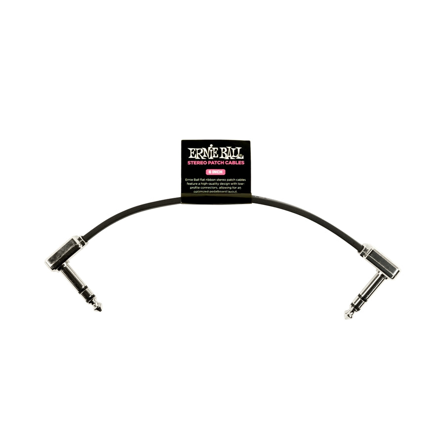 Ernie Ball 6408 Single Flat Ribbon Stereo Patch Cable 15.24cm