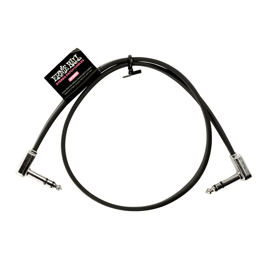 Ernie Ball 6410 Single Flat Ribbon Stereo Patch Cable 60.96cm