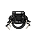 Ernie Ball 6445 Flex Patch Cable Black 30cm 3pk