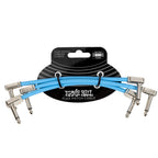 Ernie Ball 6460 Flex Patch Cable Blue 15cm 3pk