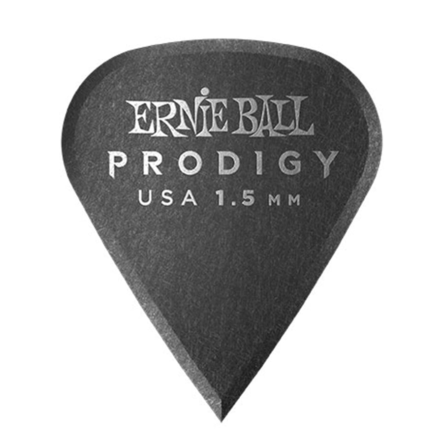 Ernie Ball 9335 Prodigy Sharp Black Picks 1.5mm Pack of 6