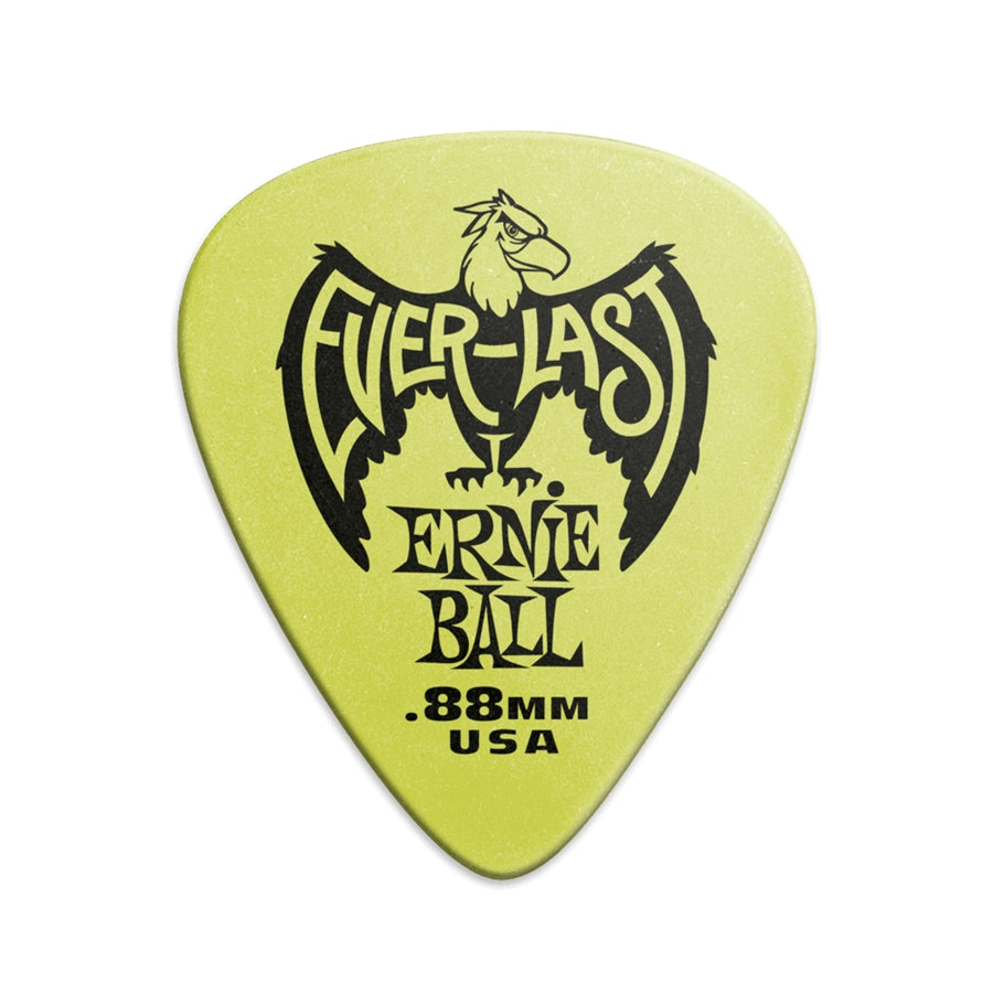 Ernie Ball Plettri Everlast Green 0.88mm Busta da 12