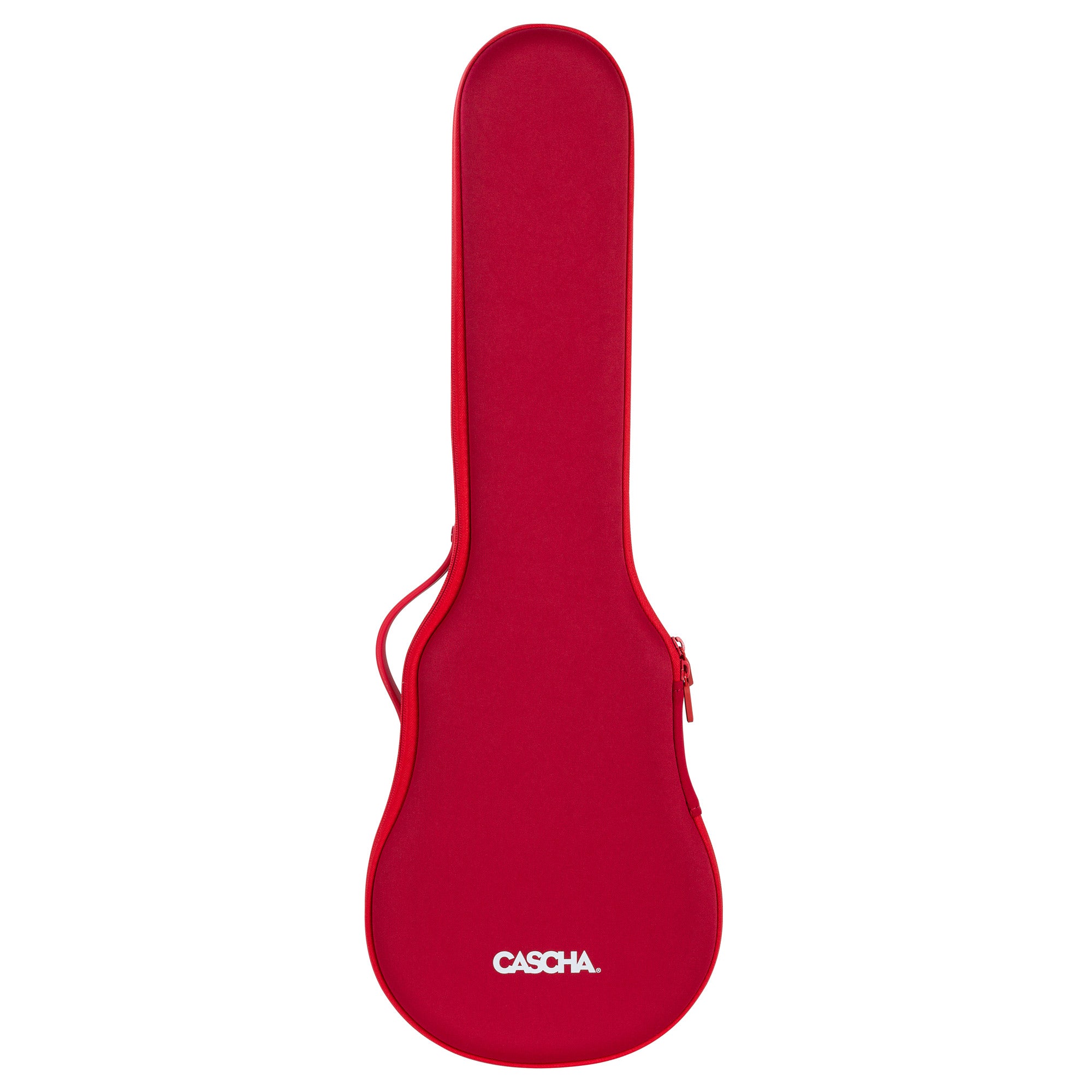 Cascha Ukulele Concerto in Carbonio Pack Red con Borsa Tracolla e Plettri