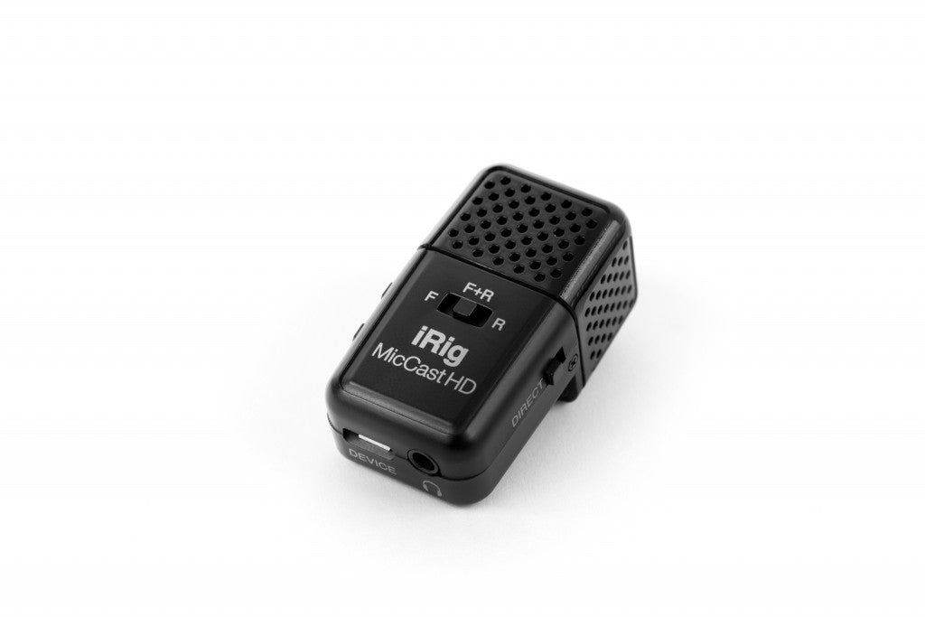 IK Multimedia iRig Mic Cast HD - Microfono digitale dual-side per voce