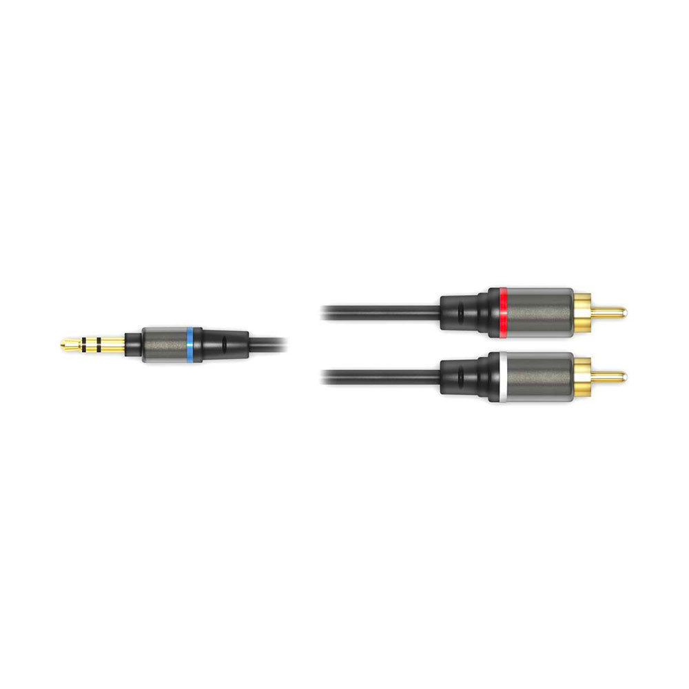 IK Multimedia iLine RCA - cavo jack stereo maschio da 1/8''/due RCA mono maschio