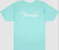 Fender Spaghetti Logo T-shirt Daphne Blue Small