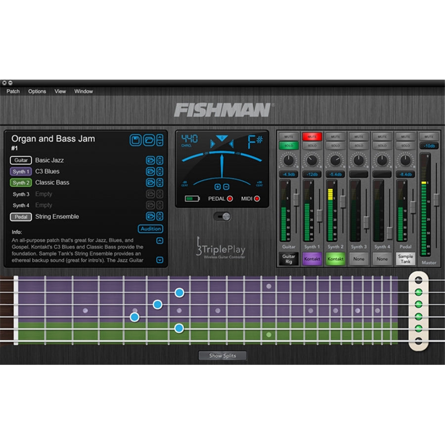 Fishman TriplePlay Wireless MIDI Guitar Controller (PRO-TRP-301)