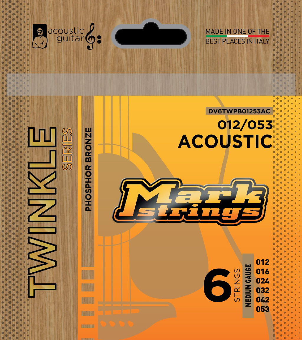Dv Mark Muta per Chitarra Acustica Twinkle Phosphor Bronze Medium 12-53