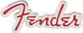 Fender Enamel Pin with Red Logo
