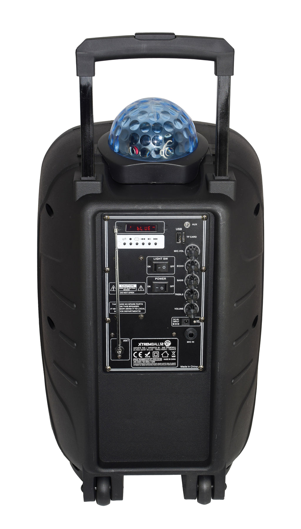 Karma Amplified Speaker with Radio Microphone and Light Effect 600W