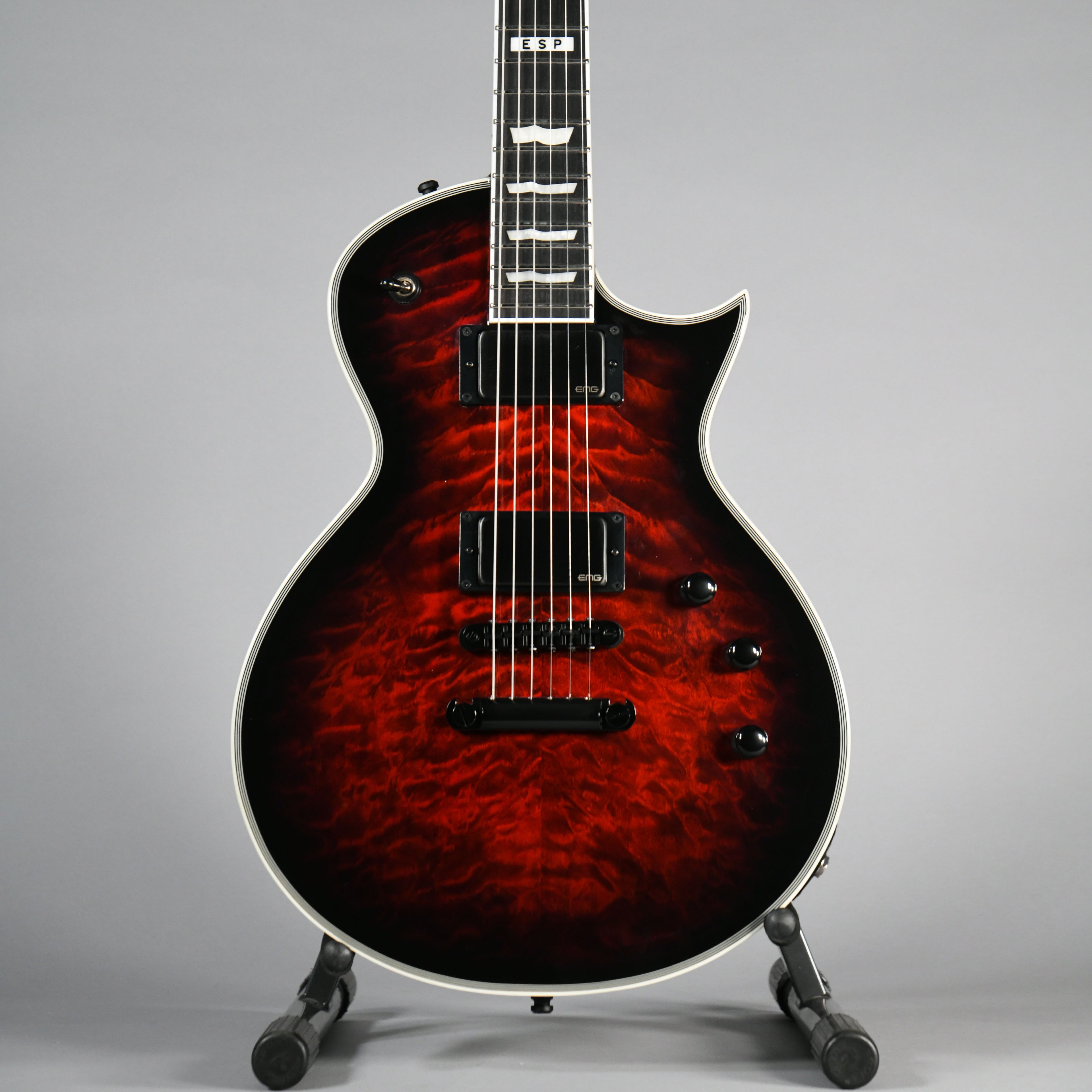 ESP EII Eclipse See Thru Black Cherry Burst with Case