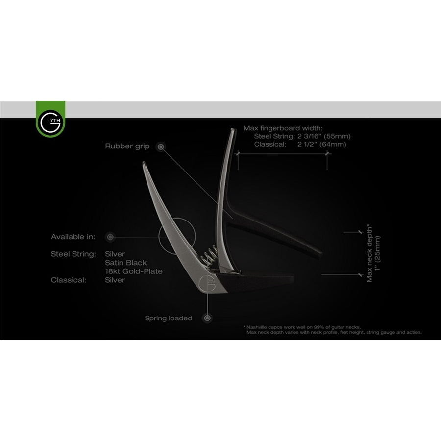 G7th Nashville Classical Silver Capo