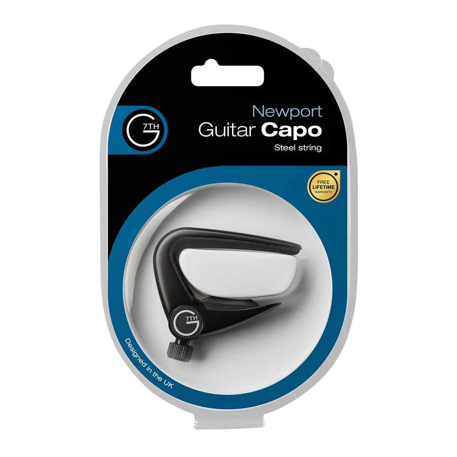 G7th Newport 6 String Black Capo