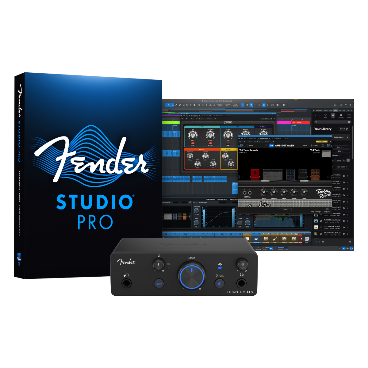 Fender Quantum LT 2 Interfaccia Audio USB-C