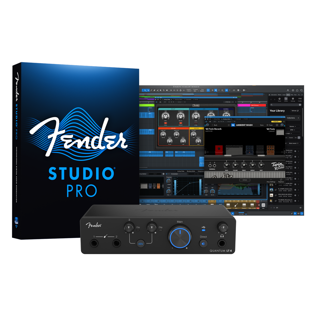 Fender Quantum LT 4 Interfaccia Audio USB-C