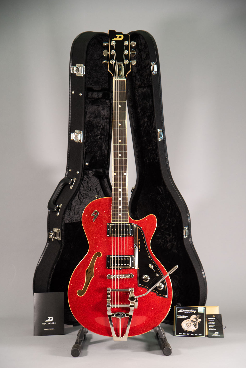 Duesenberg Starplayer Tv Semi Hollow Red Sperkle