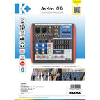 Karma MXM04 Mixer Microfonico 4 Canali