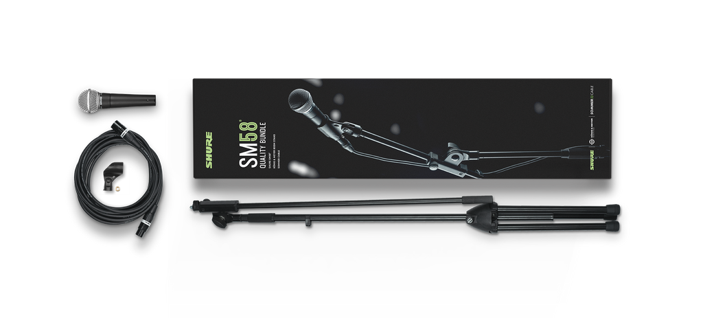Shure Sm58Kmosom Bundle Con Microfono Sm58 Asta E Cavo