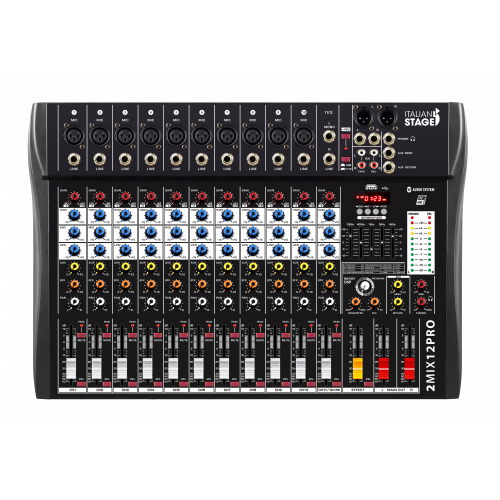 Italian Stage By Proel 2MIX12PRO 12 Canali Bluetooth ed Effetti