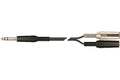 Quik Lok Cavo 1 Jack Stereo a 2 prese Jack Stereo Mt 0,3 Nero