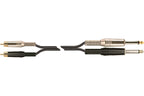 Quik Lok STR/610K-2 BK 2 Jack Mono/2 RCA Maschio