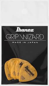 Ibanez Set of 6 Sand Grip Yellow Medium Picks