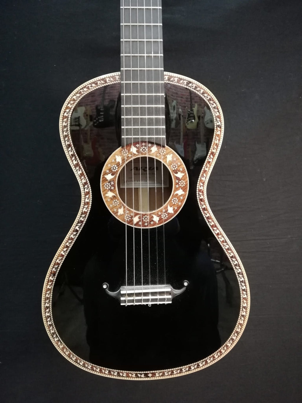 Aria A19C-200N Black Chitarra Classica Nera