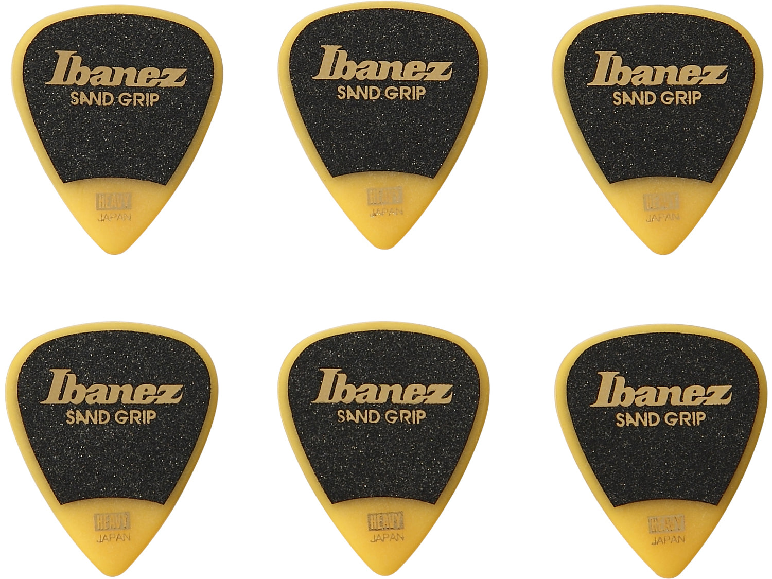 Ibanez Set 6 Plettri 1 Mm Sand Grip Yellow