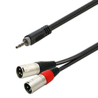 Soundsation Gl-Jsm2Xm3 Cavo Y Jack Stereo 3,5 - 2 Xlr