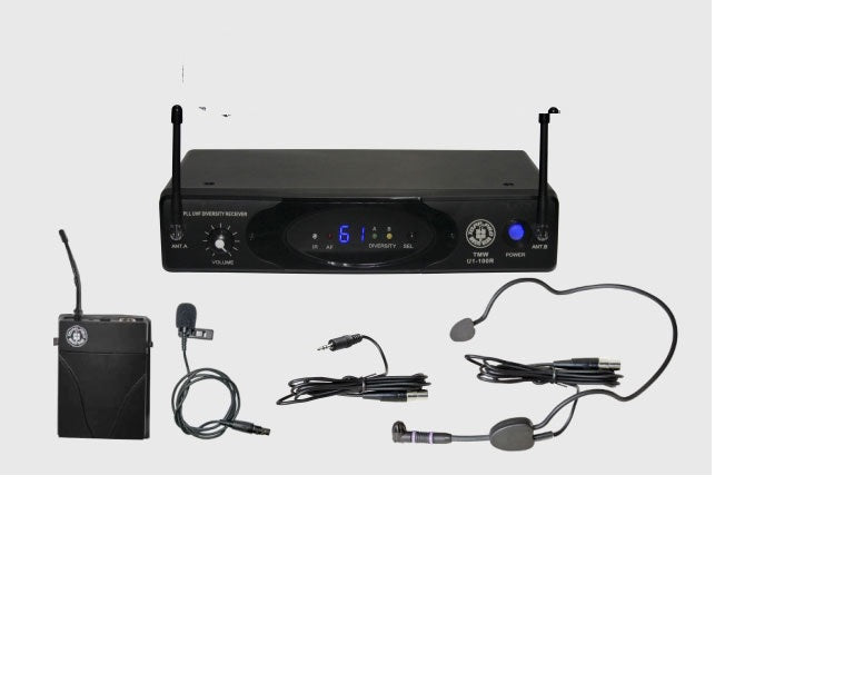 Topp Pro TMWU1100LTH Wireless Microphone System with Bodypack and Lavalier