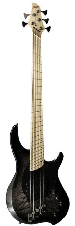 Dingwall Combustion 5 string 3 pickups Maple 2 Tone Black Burst