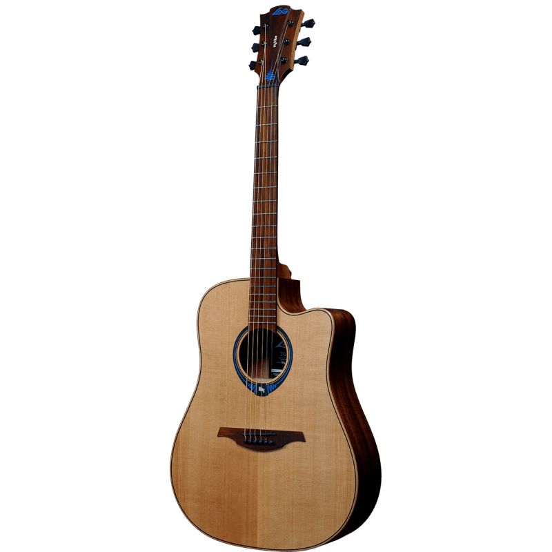 Lag Thv10Dce Chitarra Acustica Natural Con Hyvibe System