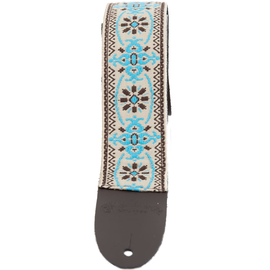 Martin & Co. 18A0084 Retro Woven Guitar Strap, Vintage Blue