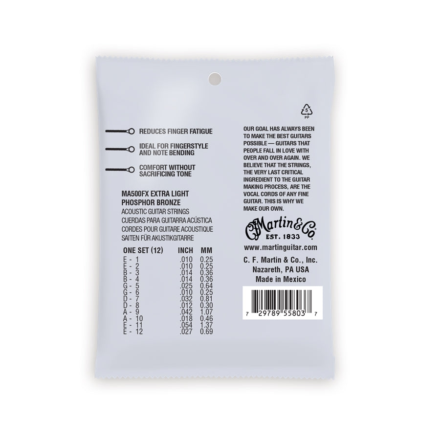 Martin & Co. MA500FX Authentic Flexible Core Medium Phosphor Bronze 13-56