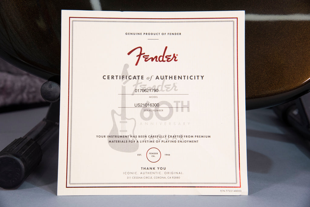 Fender 60 Anniversario Ultra Luxe Jaguar Texas Tea