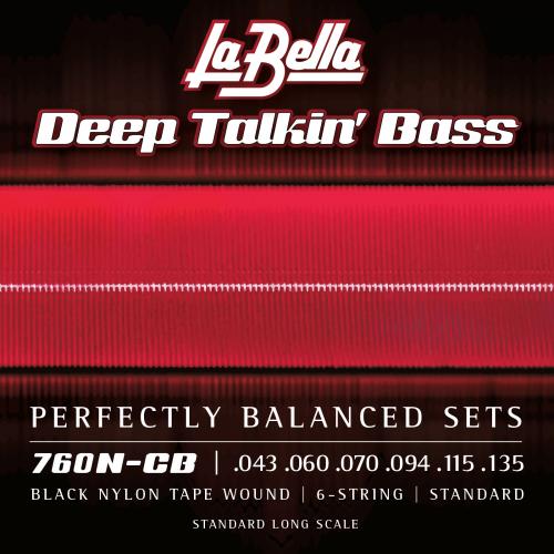 La Bella 760NCB Muta di Corde Lisce per Basso 6 Corde 043-135