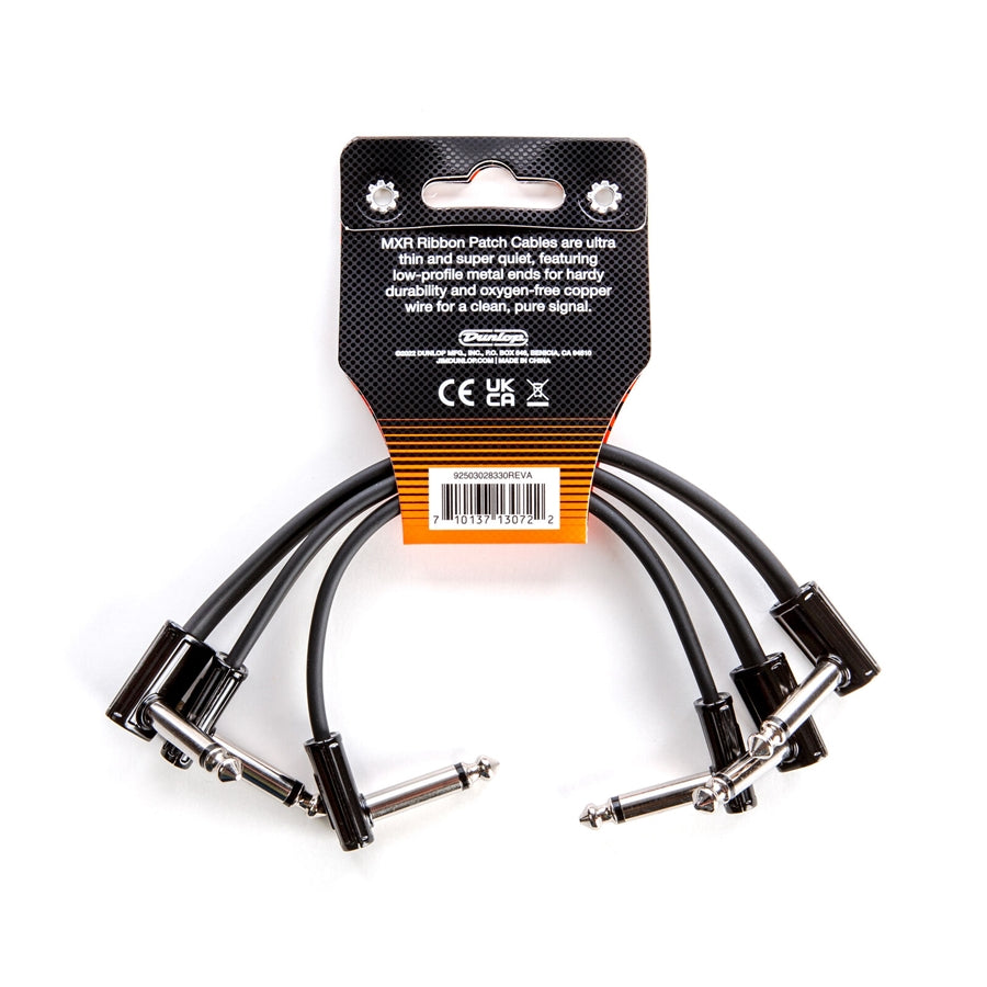 Mxr 3PDCPR06 Cavi Patch Ribbon 15cm confezione da 3