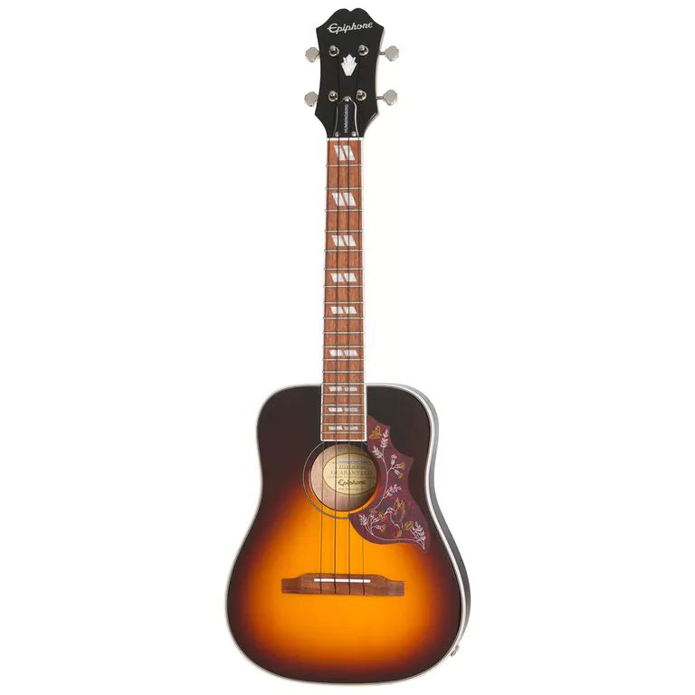 Epiphone Hummingbird Acustic Electric Ukulele Tenor Tobacco Sunburst